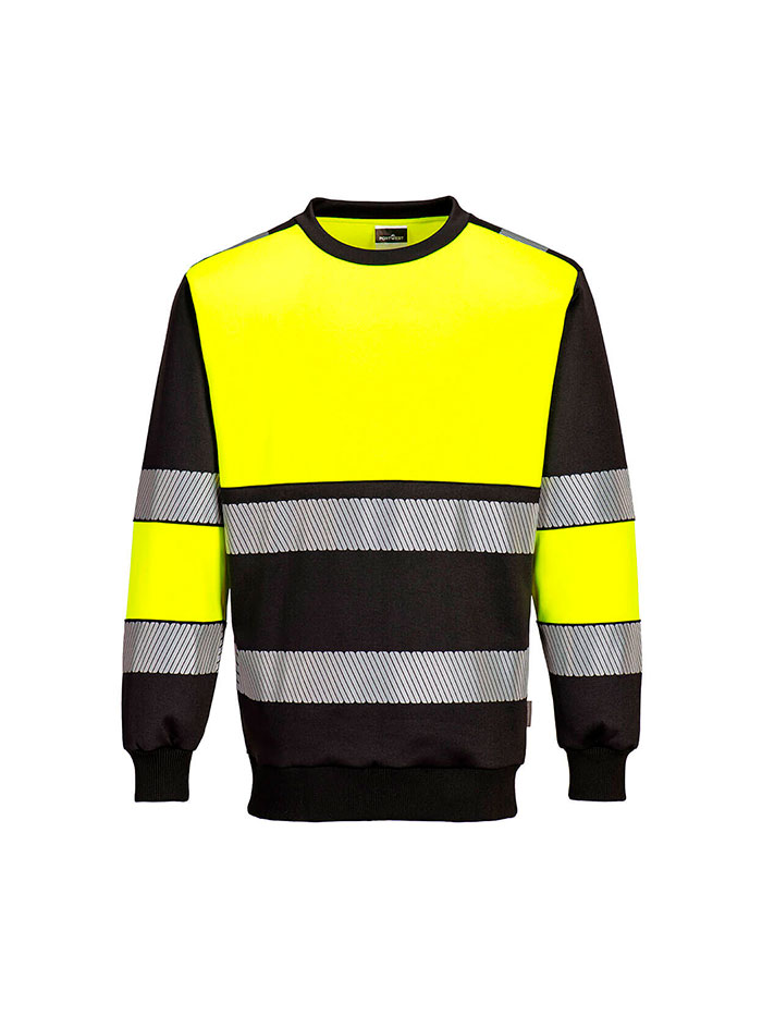 Sweatshirt cardada Hi-Vis bicolor