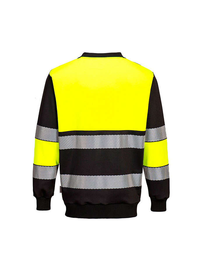 Sweatshirt cardada Hi-Vis bicolor