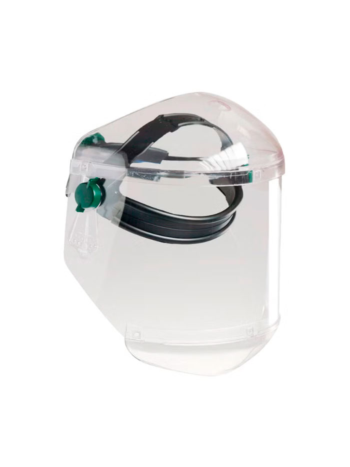 Viseira com arnês de acetato