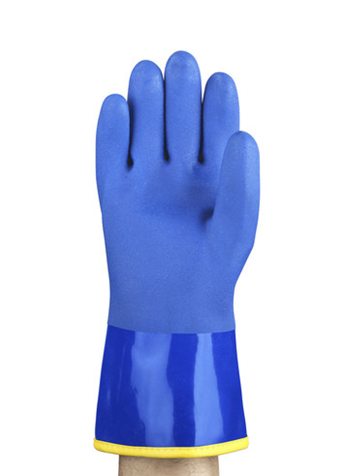 Luva PVC Azul C/Forro