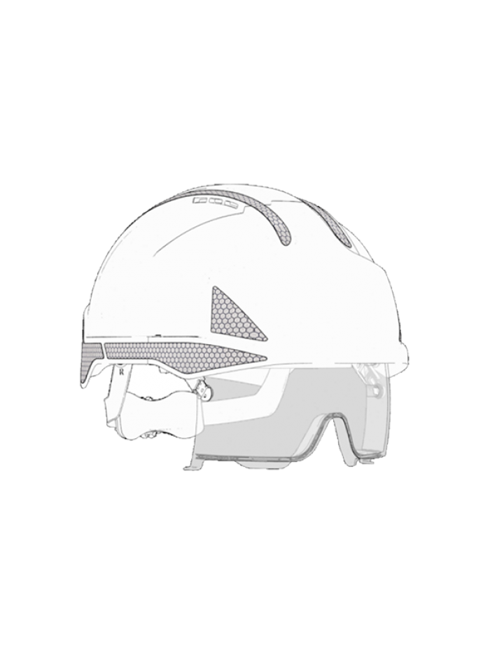 Kit refletivo p/ capacete