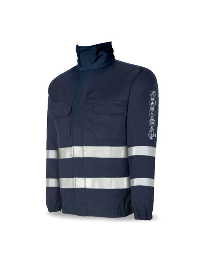 Casaco ignífugo c/ fitas refletoras