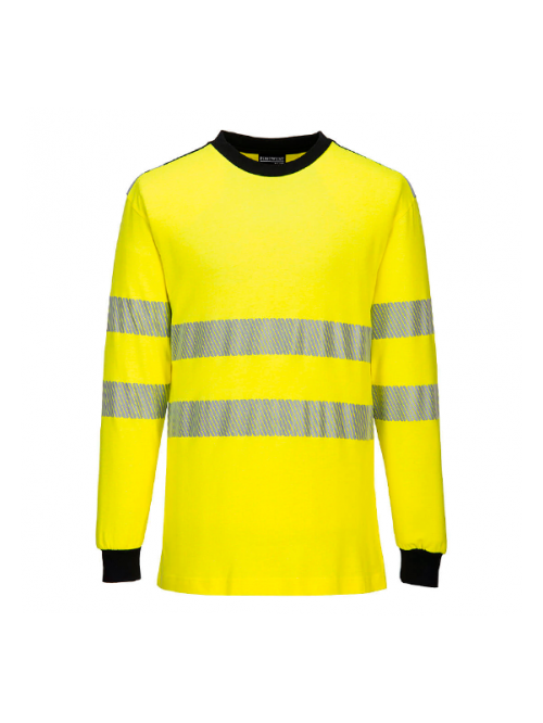 T-shirt de manga comprida Ignifuga Hi-Vis PW3