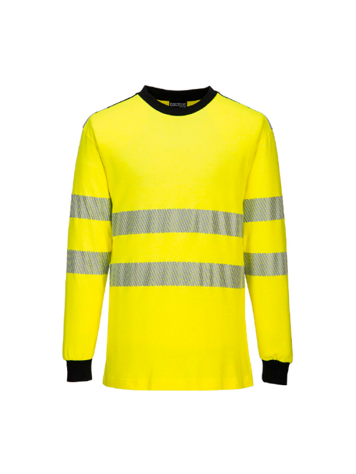 T-shirt de manga comprida Ignifuga Hi-Vis PW3