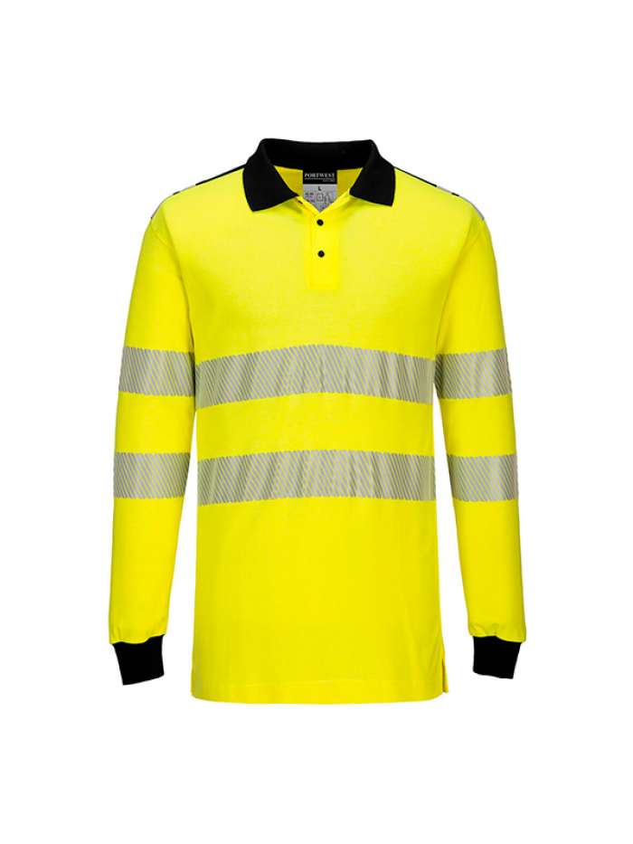 Polo de manga comprida Ignifuga Hi-Vis PW3