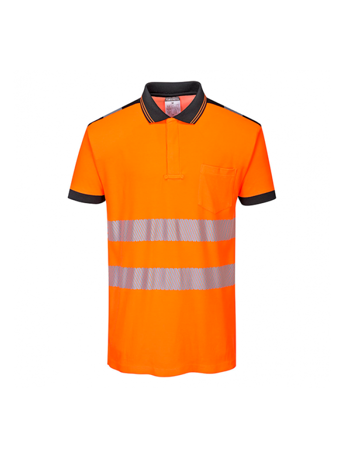 Polo de manga curta Hi-Vis PW3
