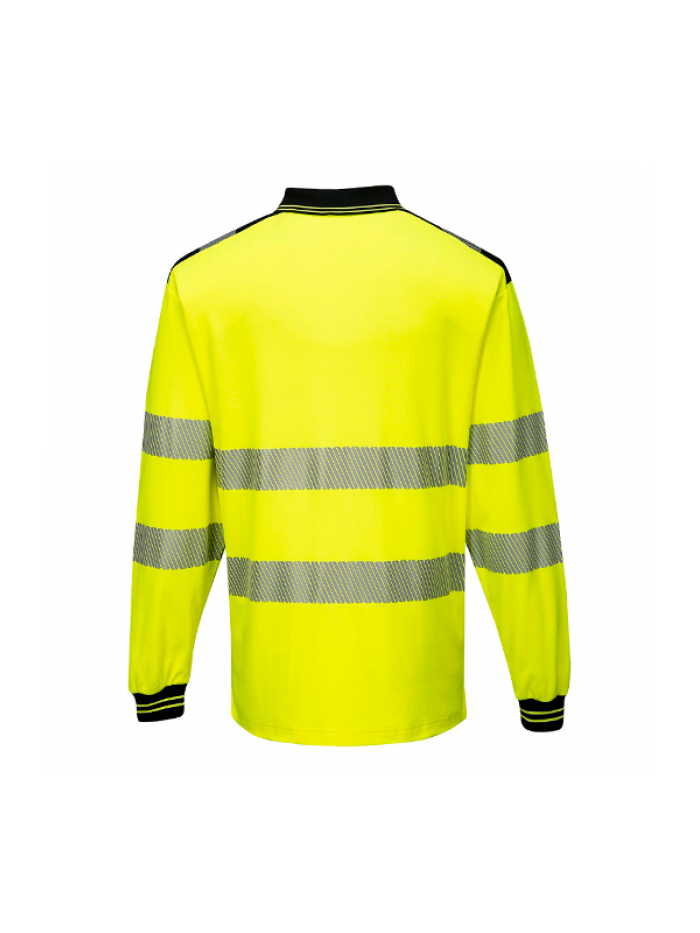 Polo de manga comprida Hi-Vis PW3