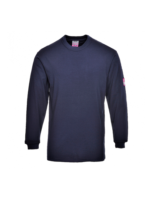 T-shirt de manga comprida antiestática e ignifuga...