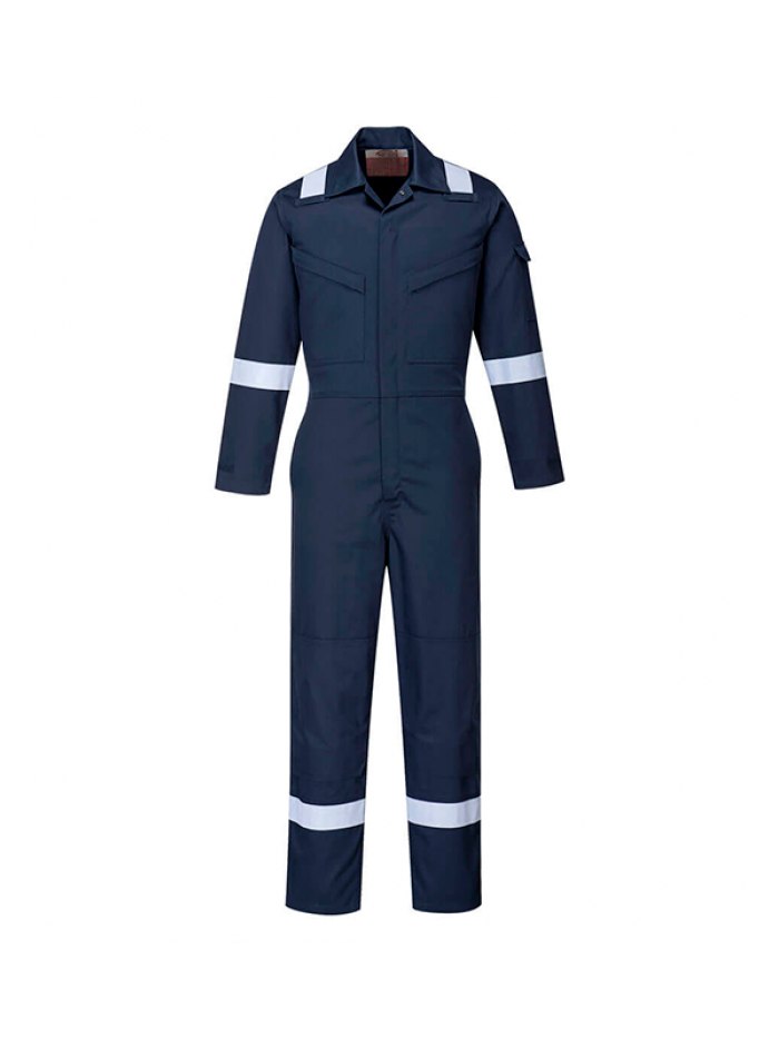 Fato de macaco ignifugo c/ fitas refletoras - mulher