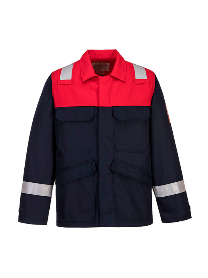 Casaco ignifugo work c/ fitas refletoras