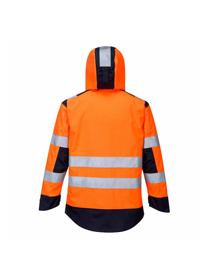 Casaco ignifugo impermeável e antiestático Hi-Vis