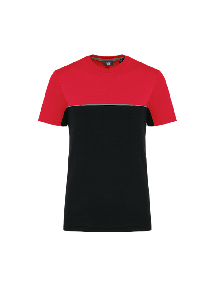 T-shirt manga curta bicolor