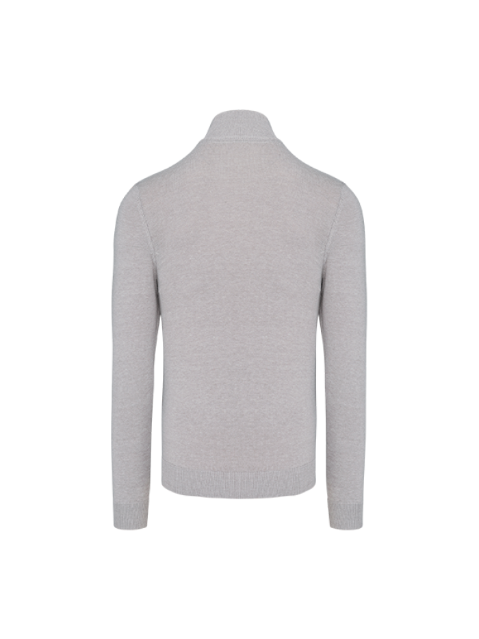 Casaco de malha meio fecho