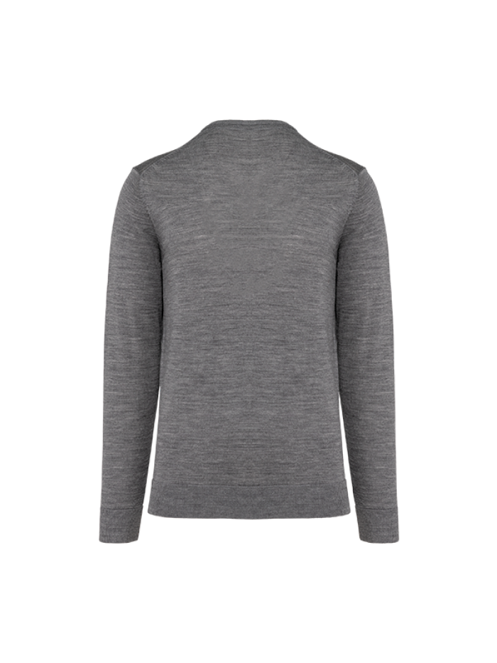 Pullover merino premium c/ gola em bico
