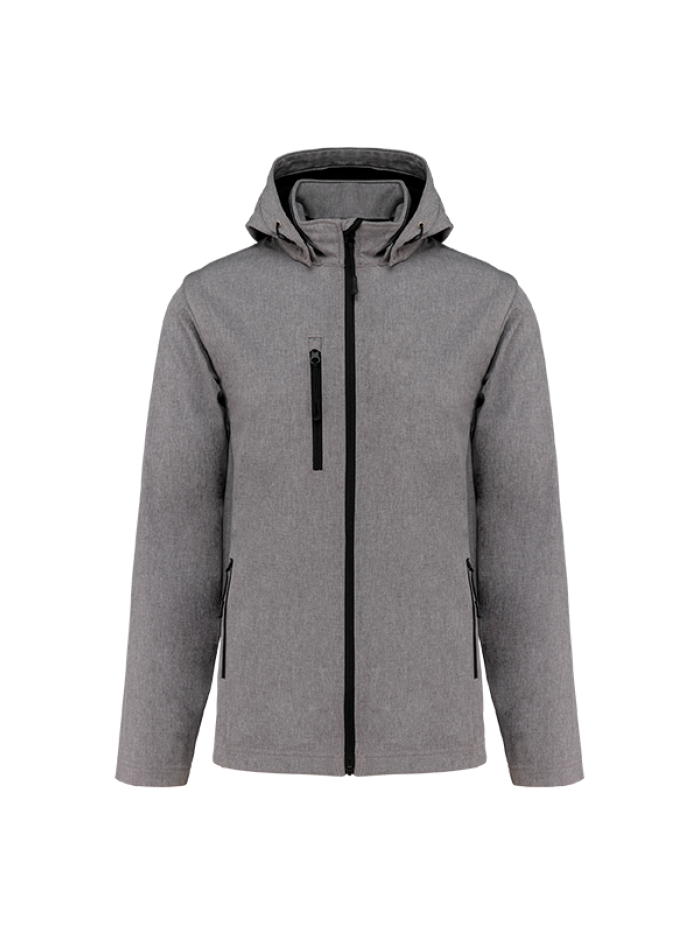 Softshell c/ capuz e mangas amovíveis